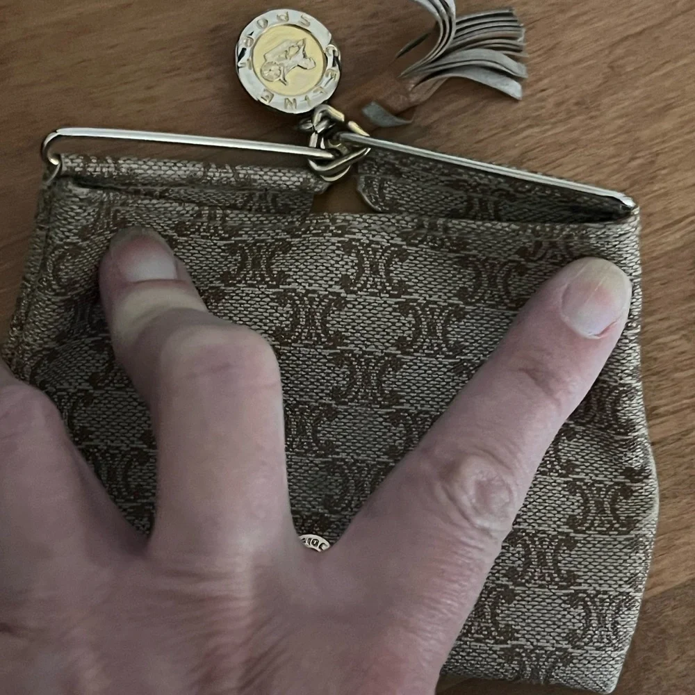 Celine Triangular Coin Pouch - Picture 9 of 11